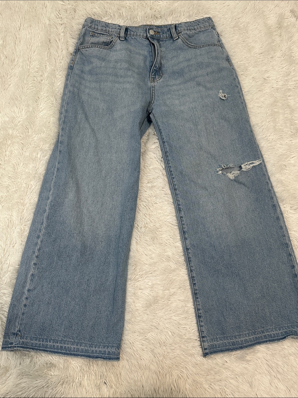 🏰 Old Navy Baggy Wide Leg Jeans Girl’s 16 Plus